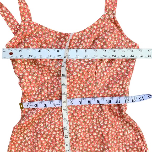 NWT Free People Lorelei Floral Daisy Print Tie Back Midi Dress Size XS - Picture 6 of 9